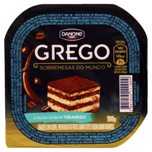 Iogurte Grego Calda Tiramisu Danone Pote 100g