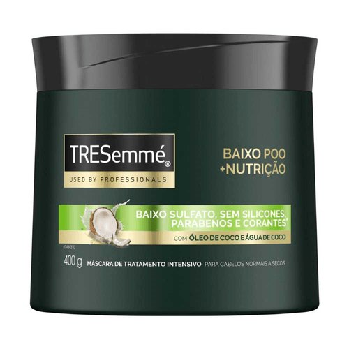 Máscara de Tratamento TRESemmé Baixo Poo +Nutrição 400g