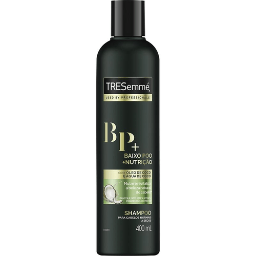 Shampoo com Óleo de Coco e Água de Coco Tresemmé Baixo Poo + Nutrição Frasco 400ml