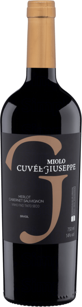 Vinho Brasileiro Tinto Seco Cuvée Giuseppe Miolo Merlot Cabernet Sauvignon Vale dos Vinhedos Garrafa 750ml
