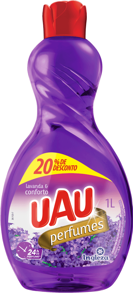 Limpador de Uso Geral Lavanda & Conforto Uau Perfumes Frasco 1l Grátis 20% de Desconto