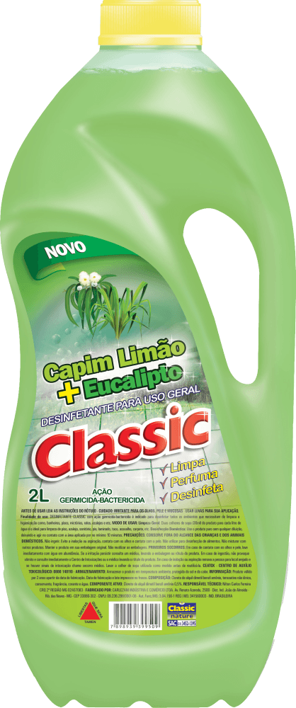 Desinfetante Classic Capim Limão 2L