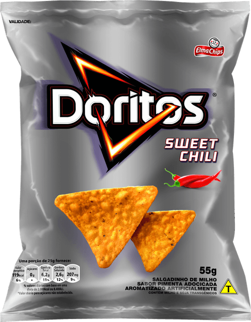 Salgadinho de Milho Sweet Chili Doritos Pacote 55g