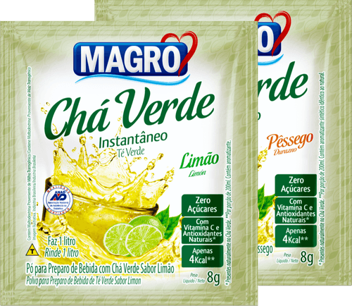 Chá Verde Magro Zero Limão 8g