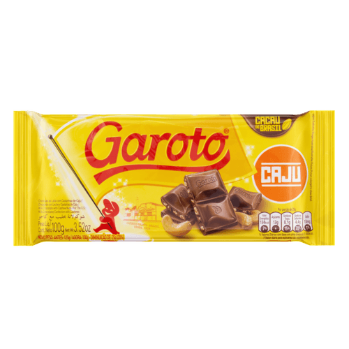 Chocolate GAROTO Castanha de Caju 100g