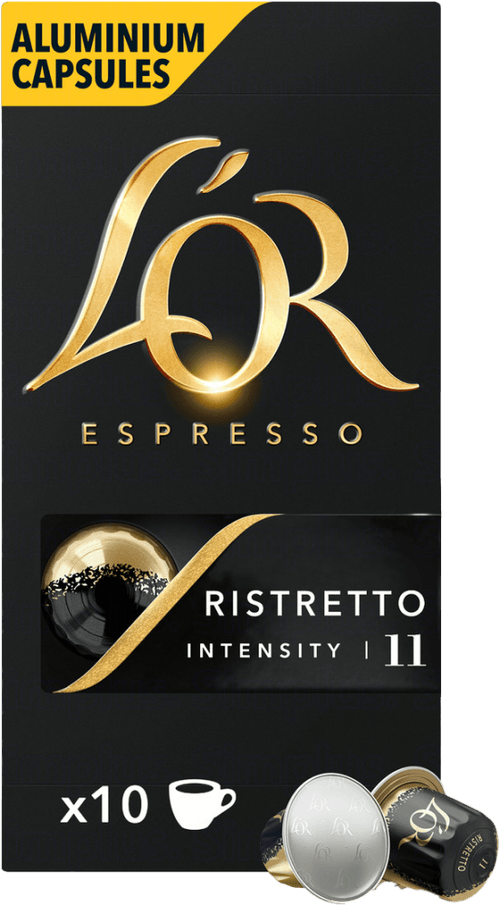 Café em Cápsula Torrado e Moído Ristretto Espresso L'or Caixa 52g 10 Unidades