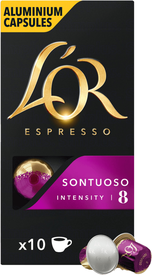 Café em Cápsula Torrado e Moído Espresso Sontuoso L'or Caixa 52g 10 Unidades