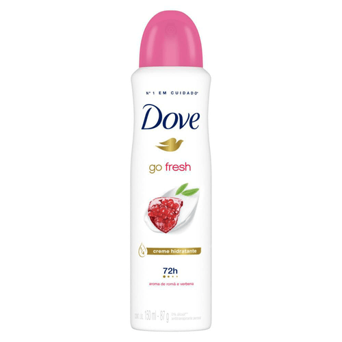 Antitranspirante Aerossol Romã e Verbena 72h Dove Go Fresh 150ml Spray