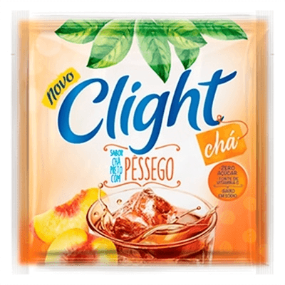 Refresco-em-Po-Cha-Preto-com-Pessego-Zero-Acucar-Clight-Pacote-8g