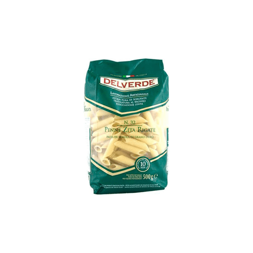 Massa de Grano Duro Italiano Pennoni Rigate Delverde Pacoote 500 g