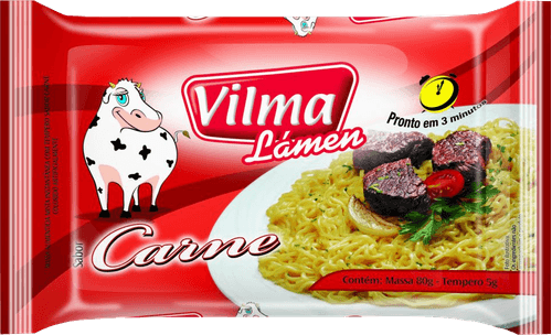 Macarrão Inst Vilma Lamendoim 80g-pc+tempero 5g Carne