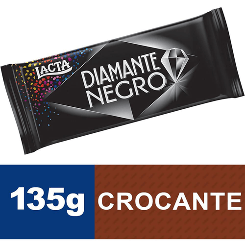 Chocolate Lacta Diamante Negro Tablete 135 g