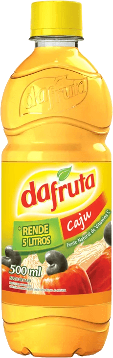 Suco Concentrado Líquido para Refresco de Fruta Caju sem Adição de Açúcar Dafruta Garrafa 500ml