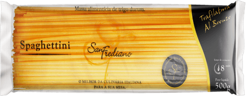 Macarrão de Sêmola de Trigo Grano Duro Espaguete San Frediano Pacote 500g