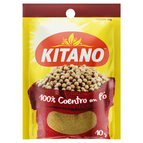 100% Coentro em Pó Kitano Pacote 10g