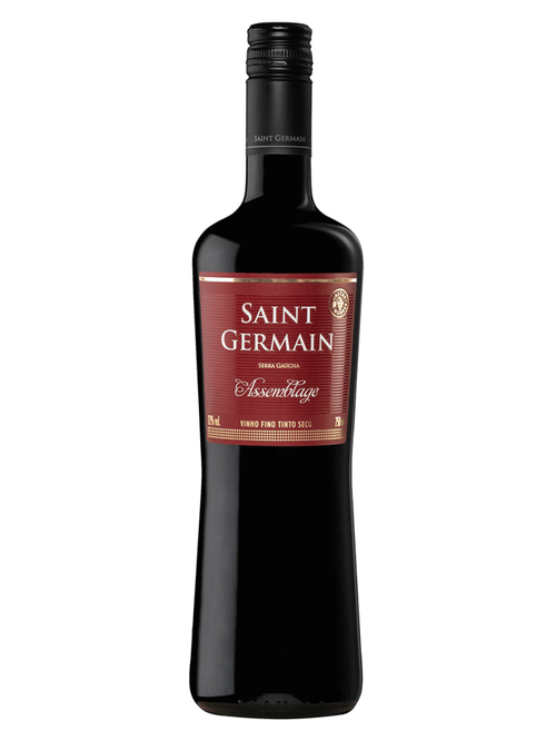 Vinho Brasileiro Tinto Seco Assemblage Saint Germain Cabernet Franc Merlot Serra Gaúcha Garrafa 750ml