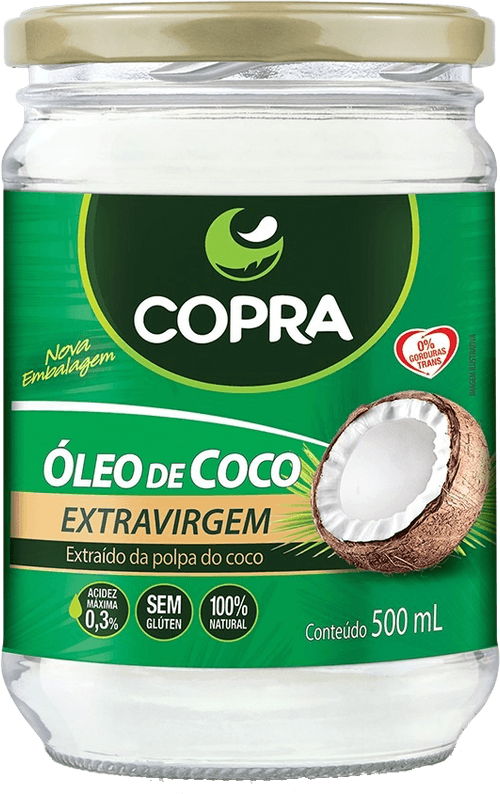 Óleo de Coco Copra Extra Virgem Vidro 500 ml