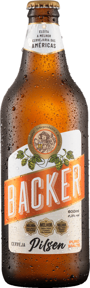 Cerveja Backer Pilsen Garrafa 600 ml