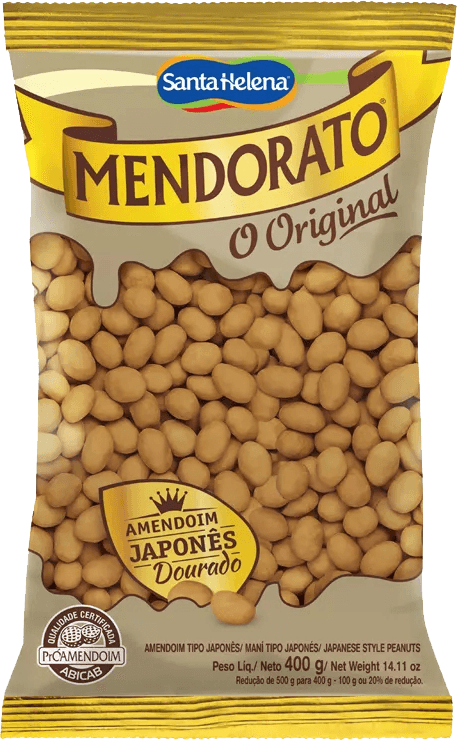 Amendoim Japonês Assado Original Mendorato Pacote 400g