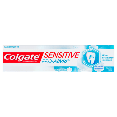 Creme Dental Colgate Sensitive Pro-Alívio Caixa 50g