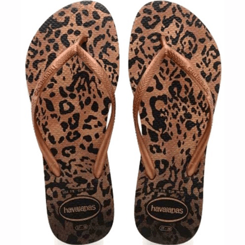 Sandália Havaianas Slim Animals Ferrugem Nº 37 / 38 Par