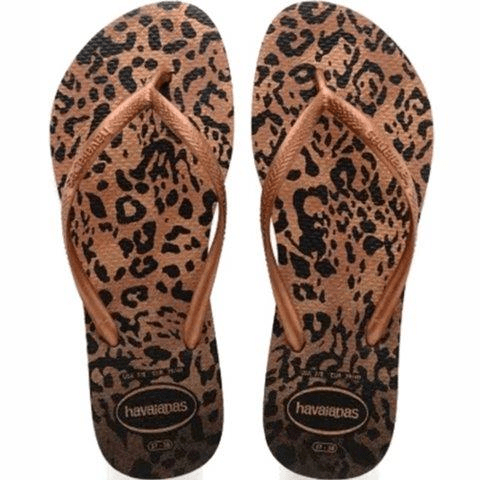 Sandália Havaianas Slim Animals Ferrugem Nº 39 / 40 Par