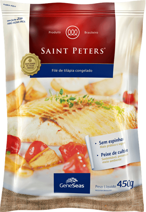 Filé de Tilápia Saint Peters Congelado IQF 450 g