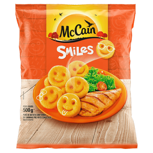 Batata Pré-Frita Smiles Congelada McCain Pacote 500g