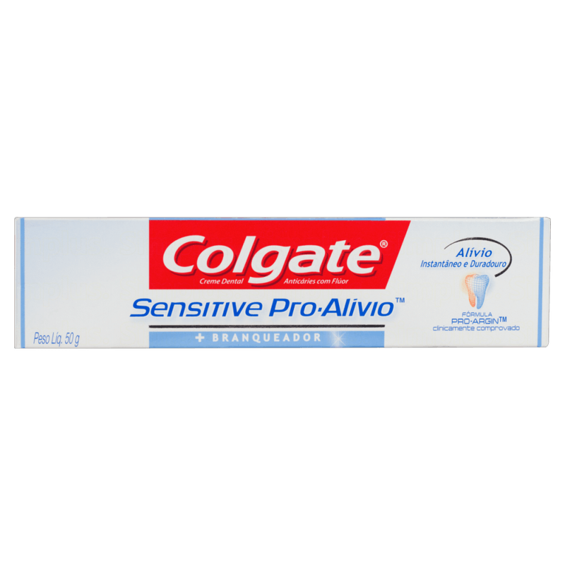 Creme-Dental-Branqueador-Anticarie-com-Fluor-Colgate-Sensitive-Pro-Alivio-Caixa-50g