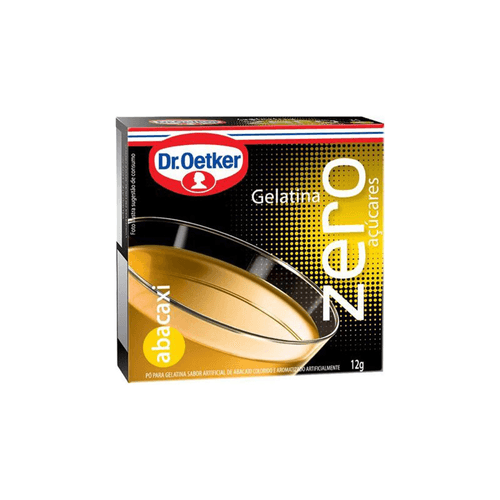 Gelatina Em Pó De Abacaxi Zero Açúcar Dr. Oetker Caixa 12g