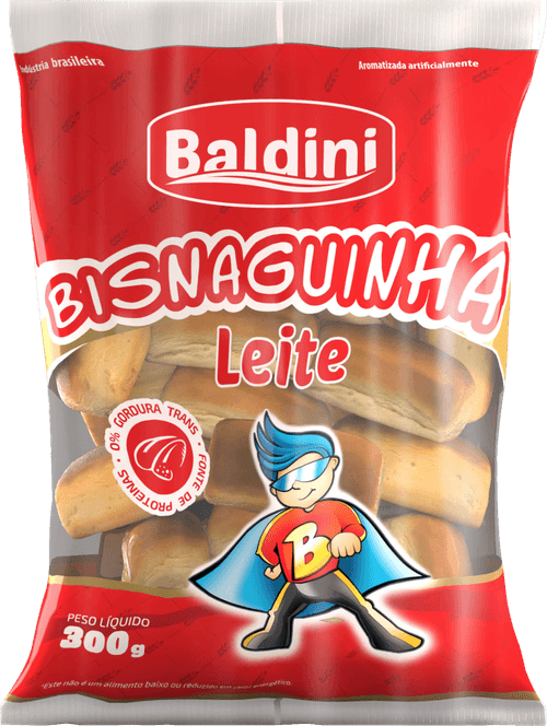 Bisnaguinha Leite Baldini 300g