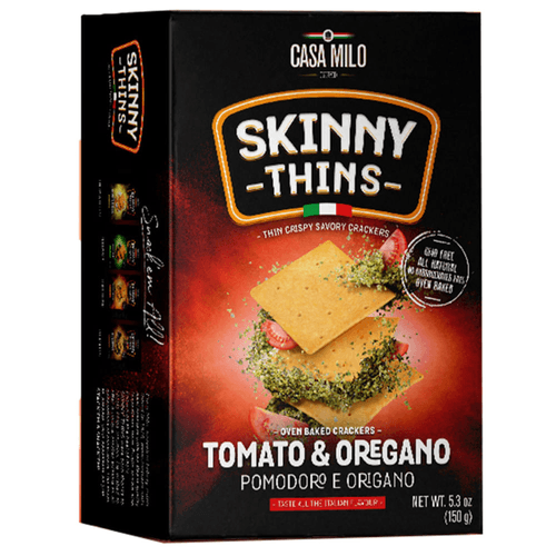 Snack Italiano Casa Milo Skinny Tomate e Orégano Caixa 150g