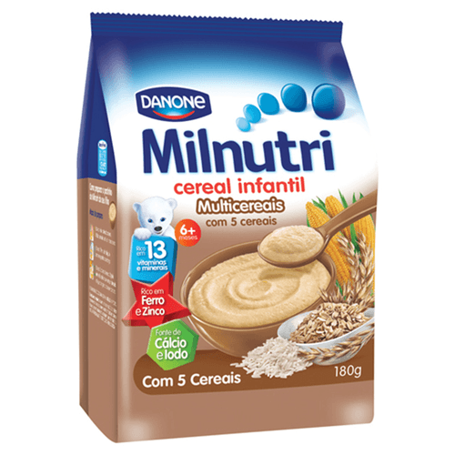 Cereal Infantil Milnutri Multicereais Pacote 180g