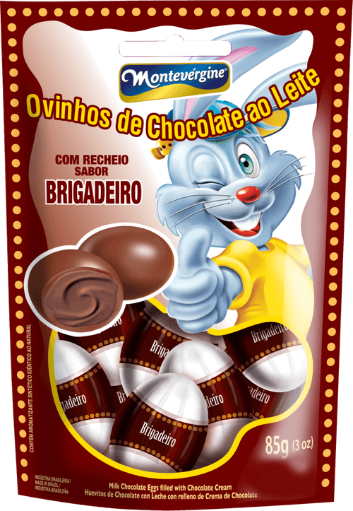 Ovinhos Montevérgine Ao Leite Recheio Brigadeiro 85g