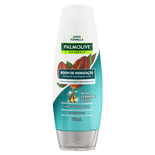 Condicionador Extrato de Manteiga de Cacau com Kera Ceramide Serum Palmolive Naturals Boom de Hidratação Frasco 350ml