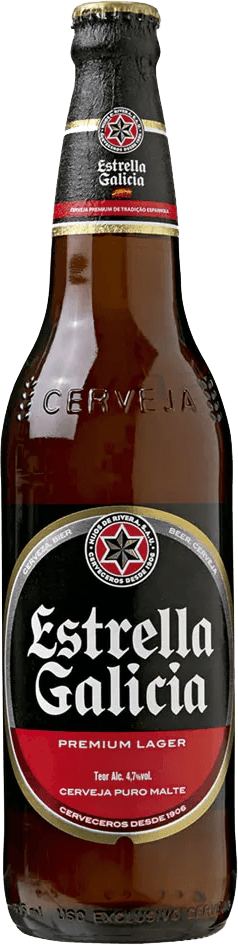 Cerveja Estrella Galicia Pilsen Garrafa 500 ml