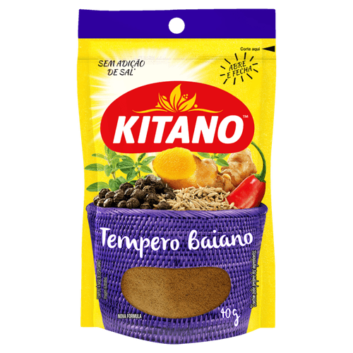 Tempero Baiano sem Adição de Sal Kitano Pouch 40g