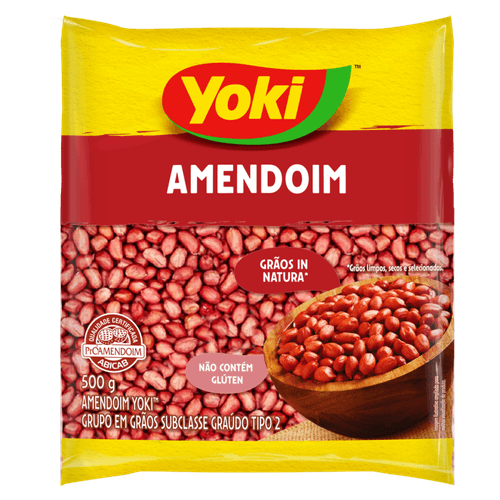 Amendoim Grãos Tipo 2 Yoki Pacote 500g