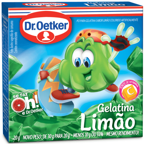 Gelatina em Pó Dr.Oetker Limão 20g