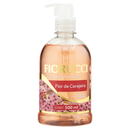 Sabonete Líquido Suavidade & Hidratação Flor de Cerejeira Fiorucci Frasco 500ml