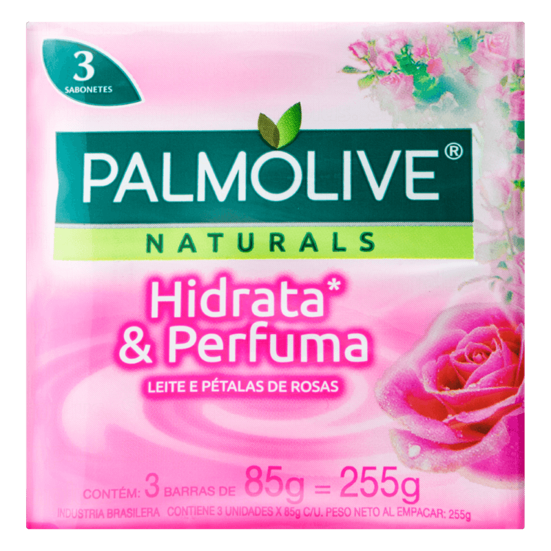 Sabonete-em-Barra-Hidrata---Perfuma-Leite-e-Petalas-de-Rosas-Palmolive-Naturals-Envoltorio-255g-3-Unidades-de-85g-Cada