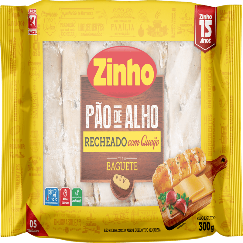 Pao-de-Alho-Baguete-Recheio-Queijo-Zinho-Pacote-300g