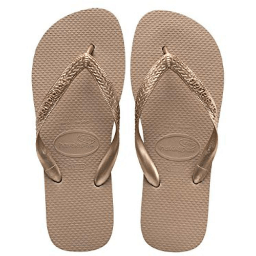 Havaianas Top Tiras - Rose Gold (synthetic) Womens Sandals 5 Uk