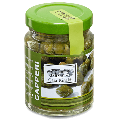 Capers In Wine Vinegar By Casa Rinaldi (3.58 Ounce)