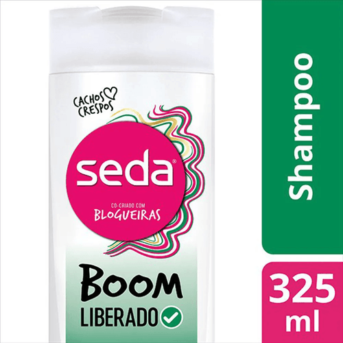 Shampoo D-Panthenol Óleo de Coco Seda Co-Criado com Blogueiras Boom Frasco 325ml