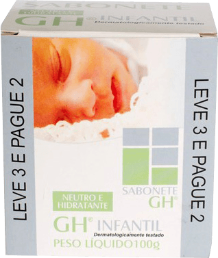 Sabonete GH Infantil Neutro e Hidrante Leve 3 Pague 2 100g