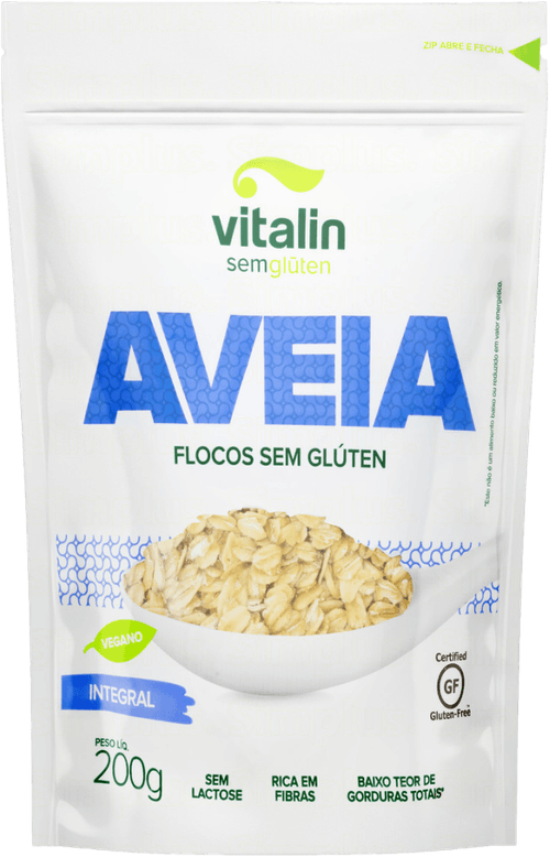 Aveia em Flocos Finos Vitalin Pouch 200g