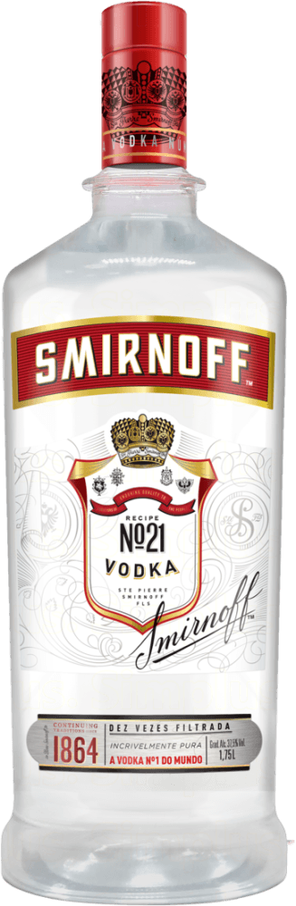 Vodka Destilada Recipe Nº21 Smirnoff Garrafa 1,75l