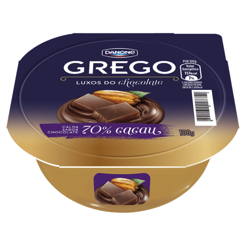 Iogurte Danone Grego 70% Cacau 100g