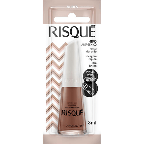 Esmalte Cremoso Cappuccino Risqué Nudes Blister 8ml